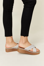 Women's Wedge Heel Sandals with Cushioned Sole for All-Day Comfort