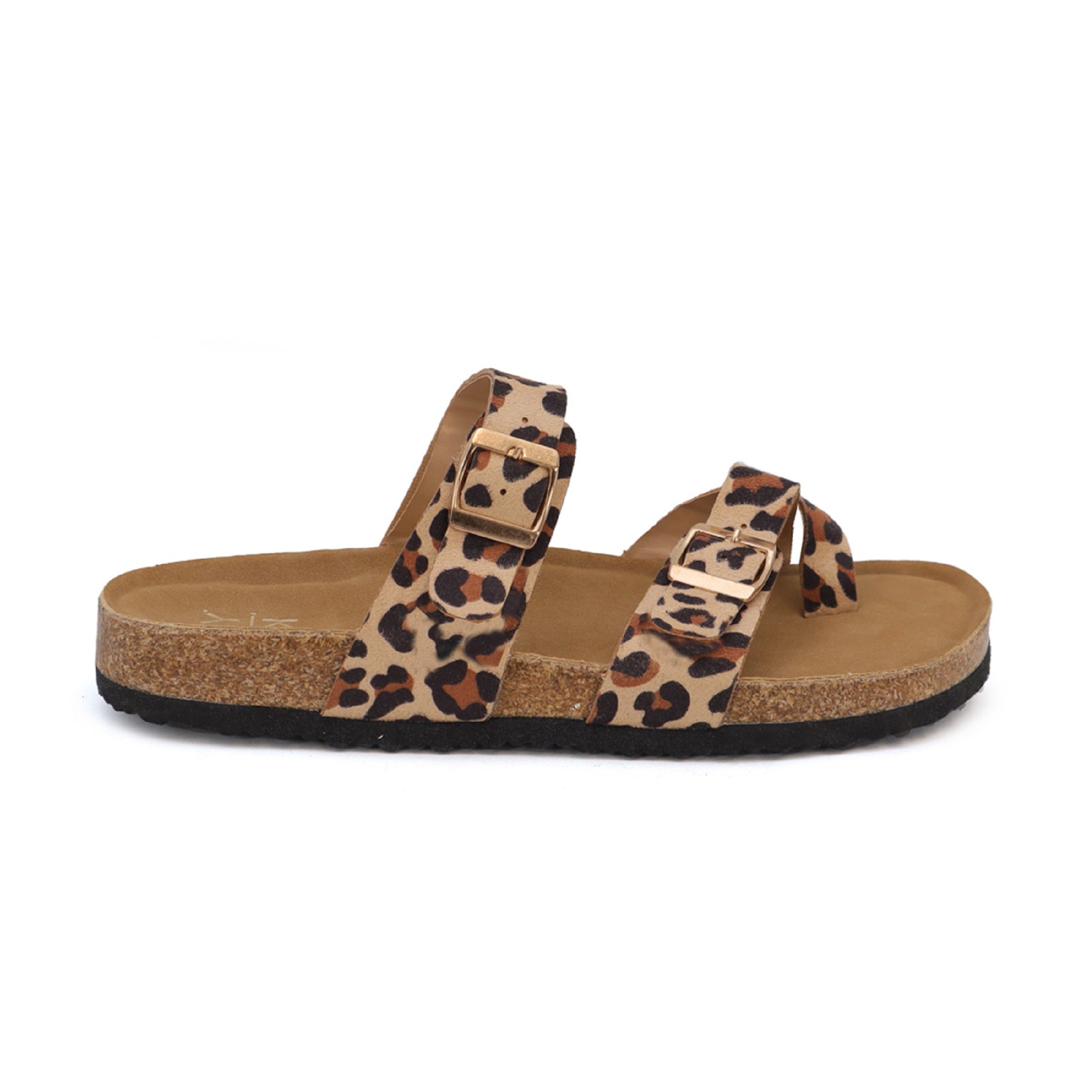 Women's Lace Flat Open-Toe Sandals in Black with Cushioned Sole for All-Day Comfort