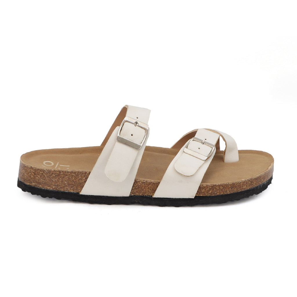 Women's Lace Flat Open-Toe Sandals in Black with Cushioned Sole for All-Day Comfort