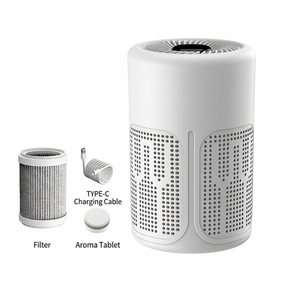 Air Purifier for Home Includes Filter & Aromatherapy Tablets