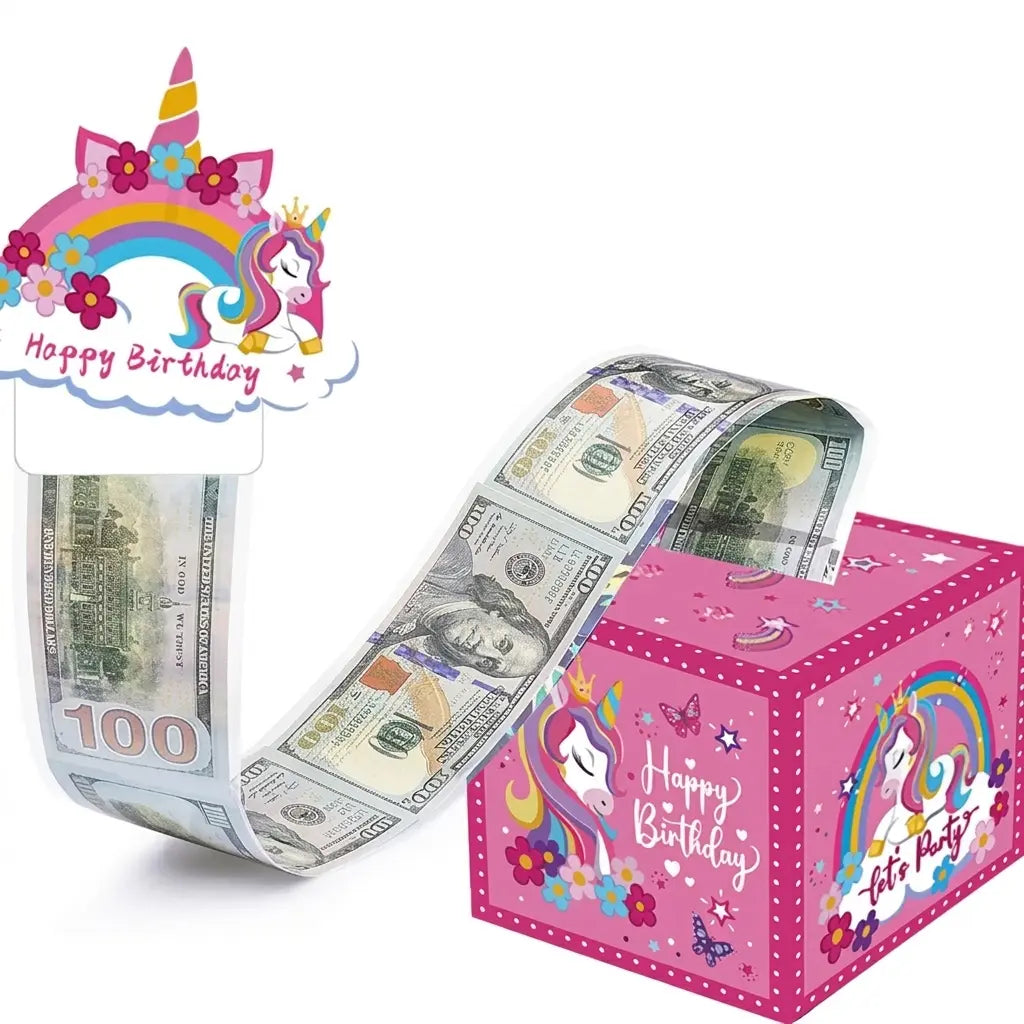 💵🎄 Christmas Money Pull Surprise Box 50 Fillable Pockets for Cash, Treats, Notes & More 🎁