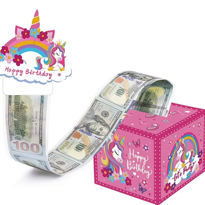 💵🎄 Christmas Money Pull Surprise Box 50 Fillable Pockets for Cash, Treats, Notes & More 🎁