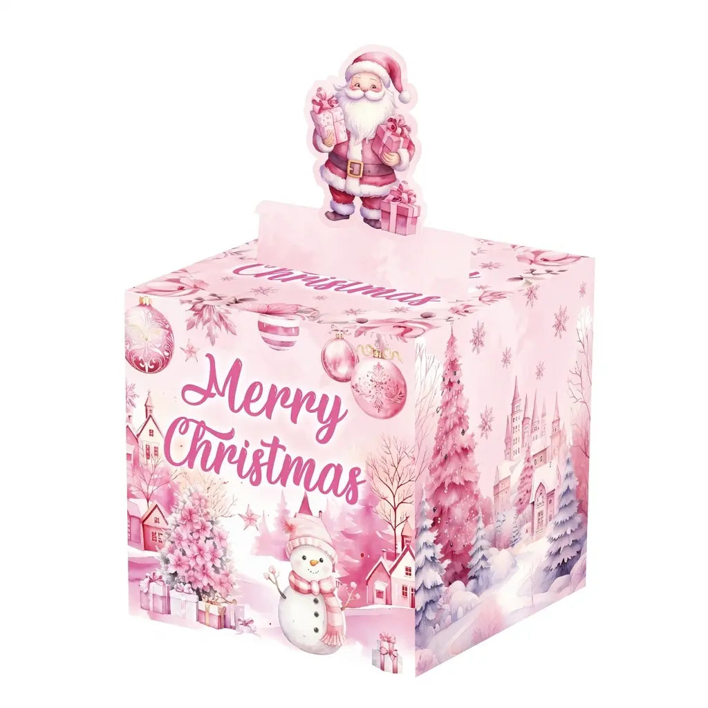 💵🎄 Christmas Money Pull Surprise Box 50 Fillable Pockets for Cash, Treats, Notes & More 🎁