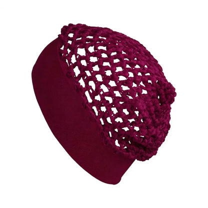 Wide-Edge Stretchy Sleeping Cap, Soft Breathable Hair Bonnet for Sleep