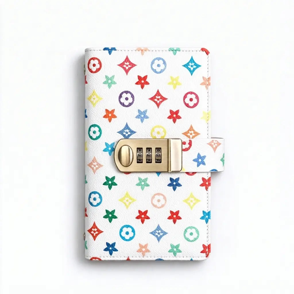 A6 Polyurethane Savings Binder with 3-Digit Resettable Lock – Budget Planner & Bill Organizer, 50 Sheets