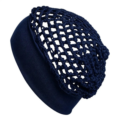 Wide-Edge Stretchy Sleeping Cap, Soft Breathable Hair Bonnet for Sleep