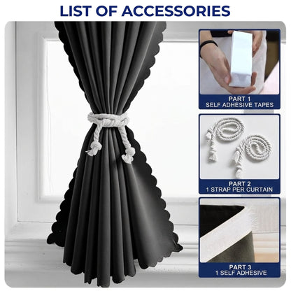 Self Adhesive Portable Blackout Curtains