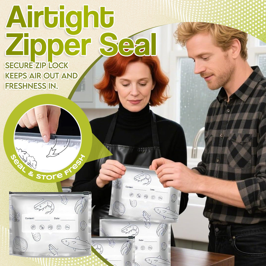 Reusable Aluminum Foil Sealable Food Storage Bags