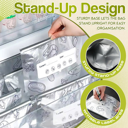 Reusable Aluminum Foil Sealable Food Storage Bags