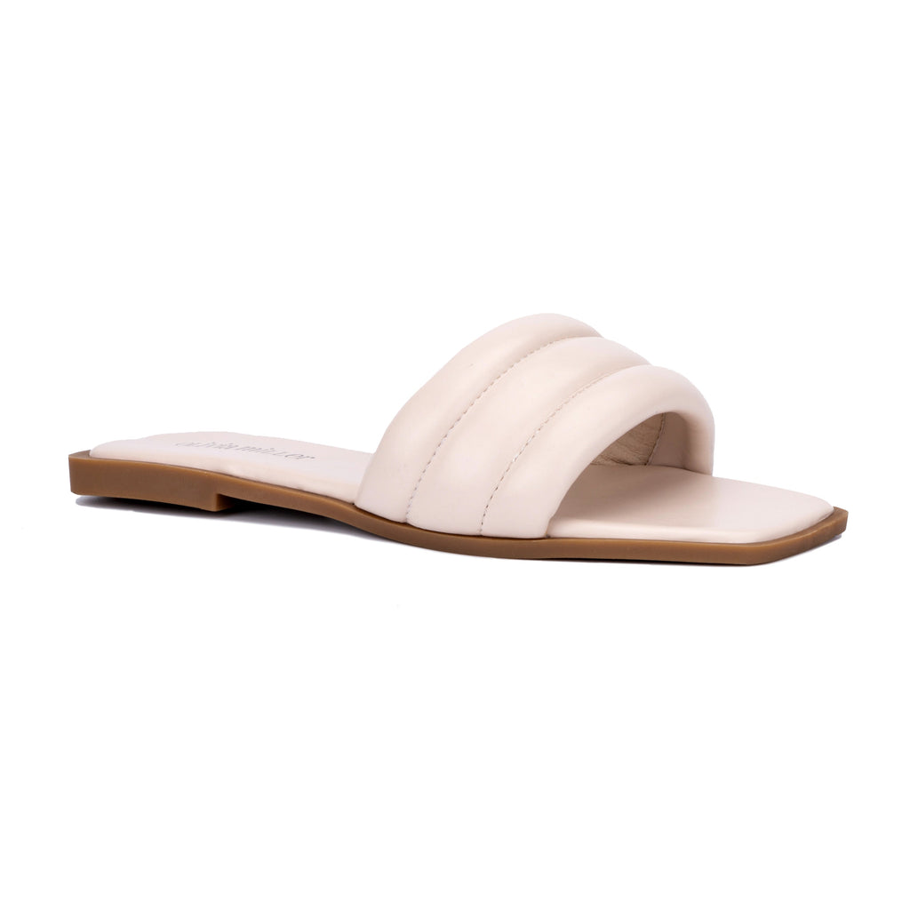 Women's Slip-On Flat Sandals with Cushioned Sole for All-Day Comfort