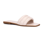 Women's Slip-On Flat Sandals with Cushioned Sole for All-Day Comfort