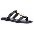 Women's Slip-On Flat Sandals with Cushioned Sole for All-Day Comfort