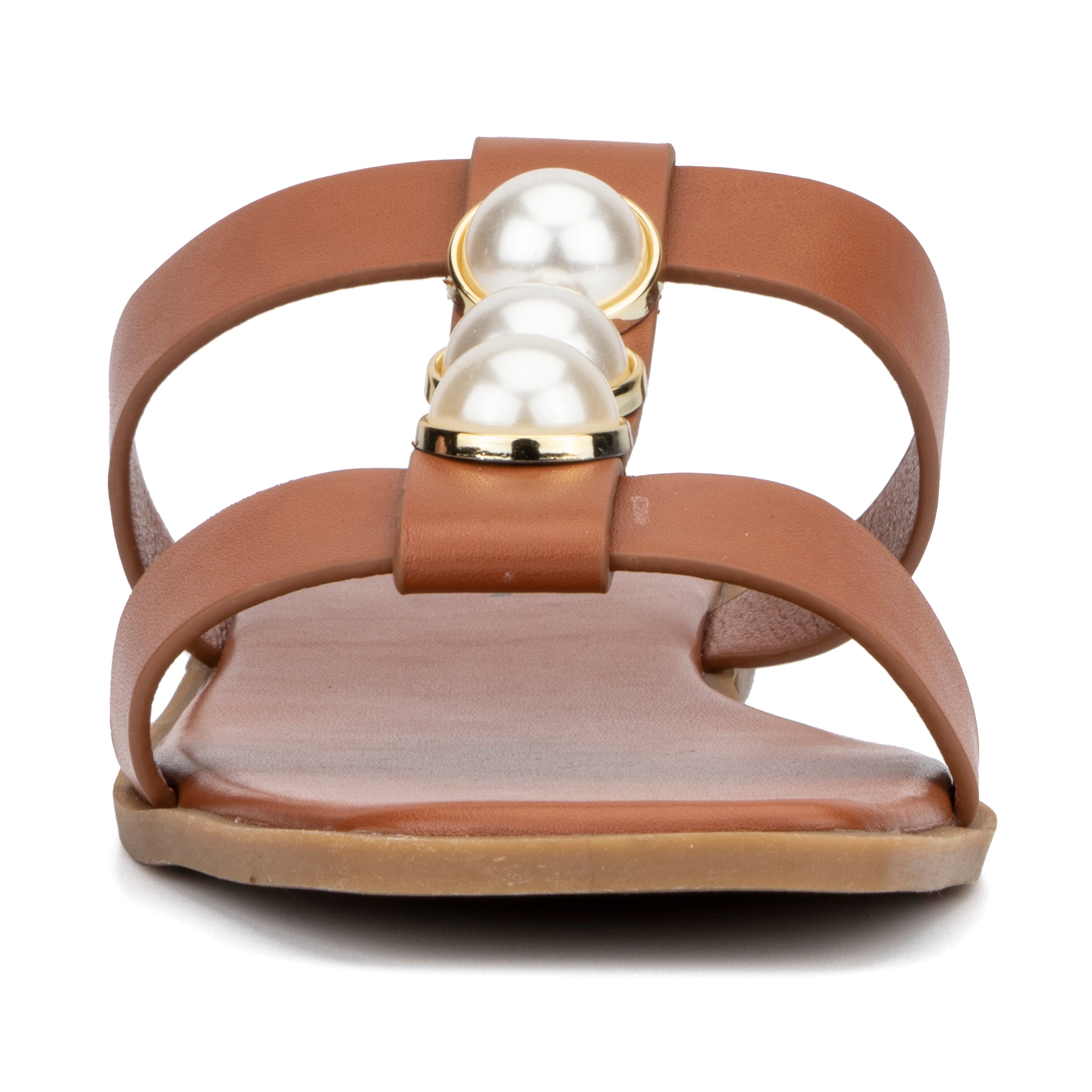Women's Slip-On Flat Sandals with Cushioned Sole for All-Day Comfort