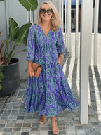 Women's Floral Midi Dress in Floral for the Office