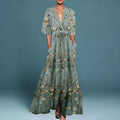Women's Floral Maxi Dress in Floral for Date Night