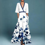 Women's Floral Maxi Dress in Floral for Date Night