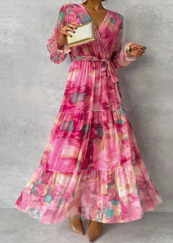 Women's Floral Midi Dress in Floral for Date Night
