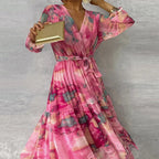 Women's Floral Midi Dress in Floral for Date Night