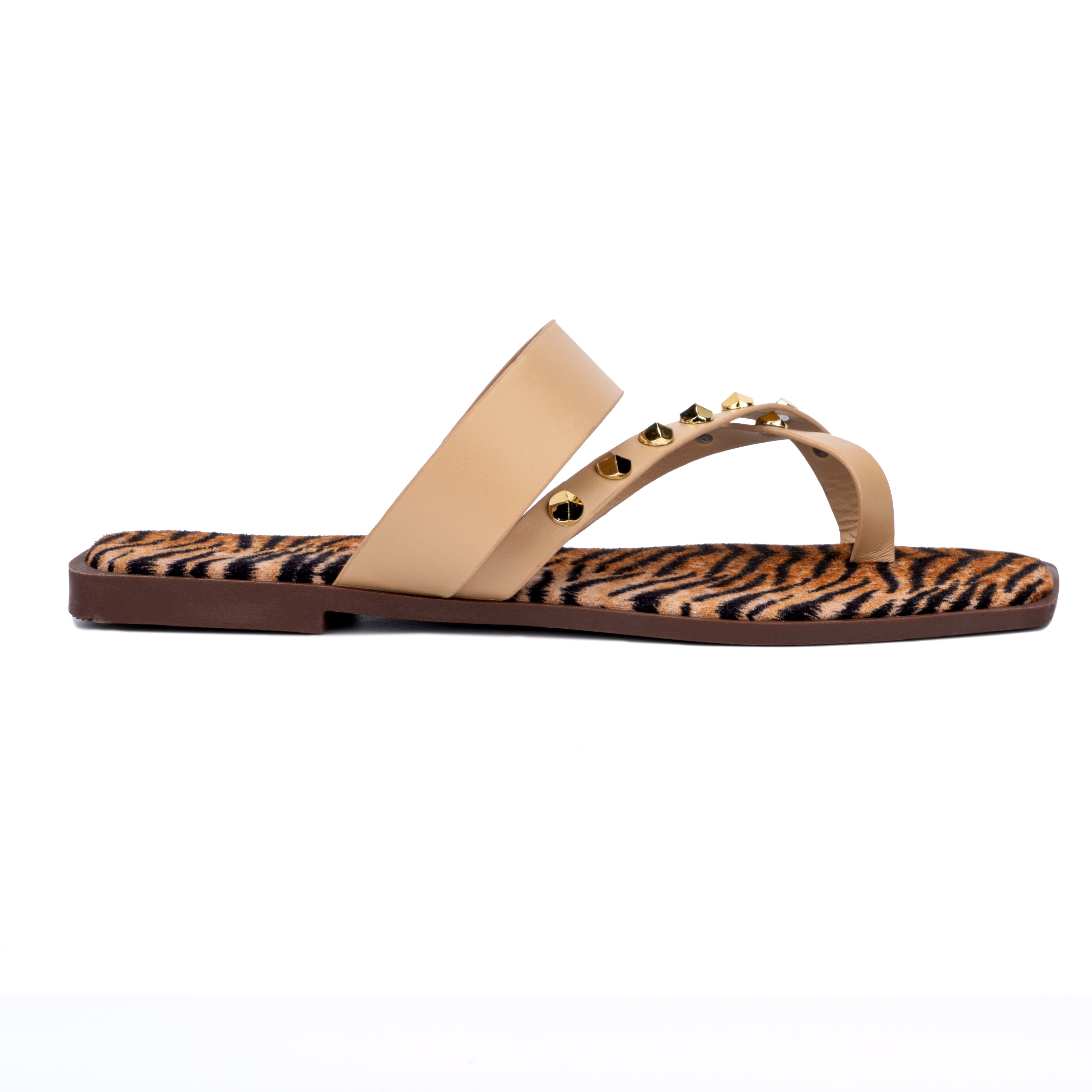 Women's Slip-On Flat Sandals with Cushioned Sole for All-Day Comfort