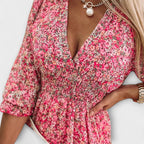 Women's Floral Midi Dress in Floral for Date Night