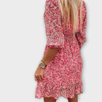 Women's Floral Midi Dress in Floral for Date Night