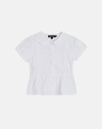 Women's Button-Up Blouse in Black for Everyday Wear