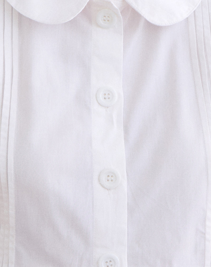 Women's Button-Up Blouse in Black for Everyday Wear