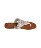 Women's Leather Flat Open-Toe Sandals in Black with Cushioned Sole for All-Day Comfort