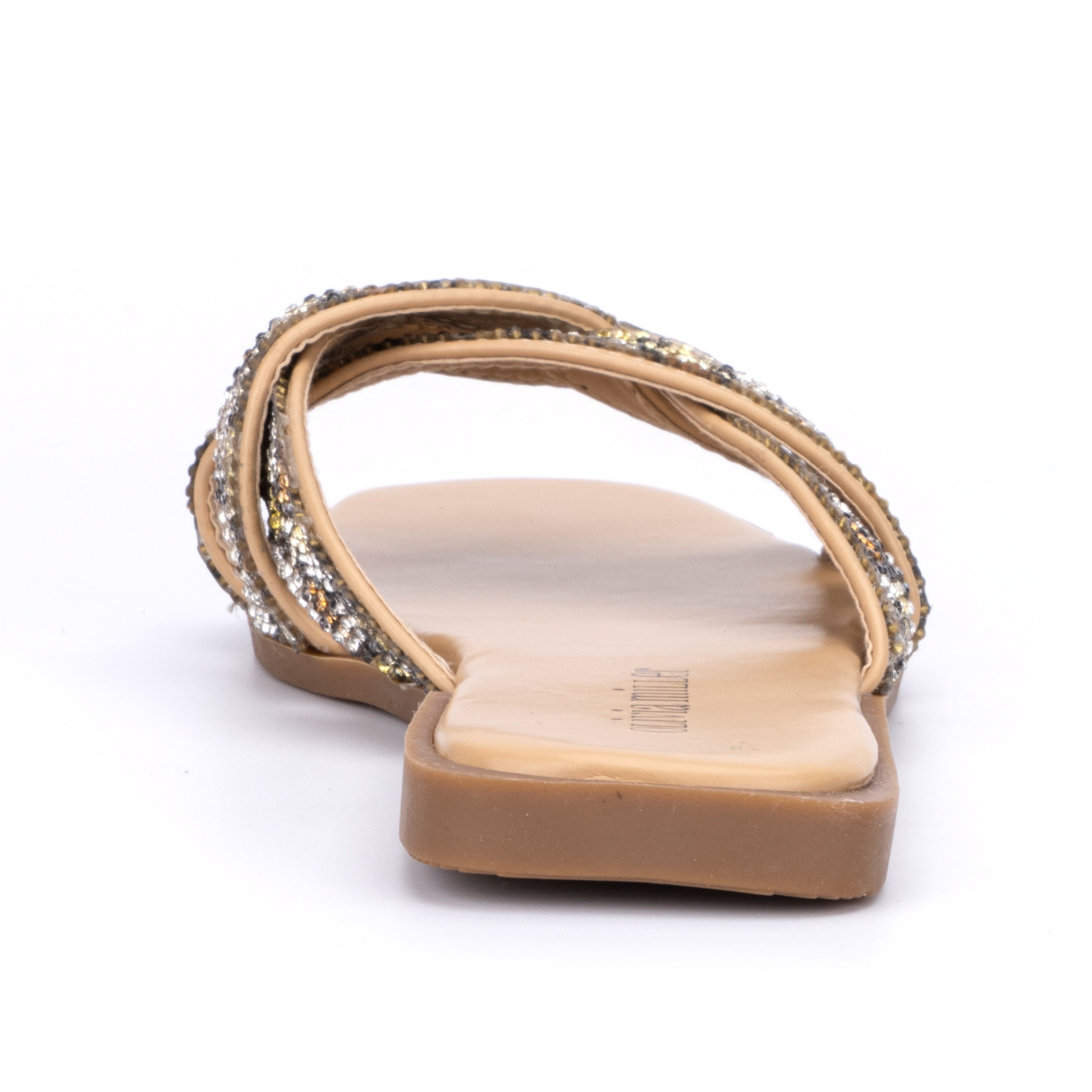 Women's Lace Flat Open-Toe Sandals with Cushioned Sole for All-Day Comfort