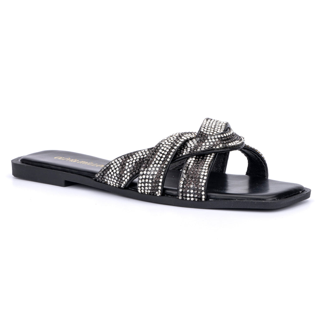 Women's Lace Flat Open-Toe Sandals with Cushioned Sole for All-Day Comfort