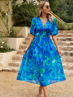Women's Floral Midi Dress in Floral for Date Night
