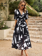 Women's Floral Midi Dress in Floral for Date Night