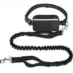 Hands Free Bungee Dog Leash with Detachable Zipper Pouch