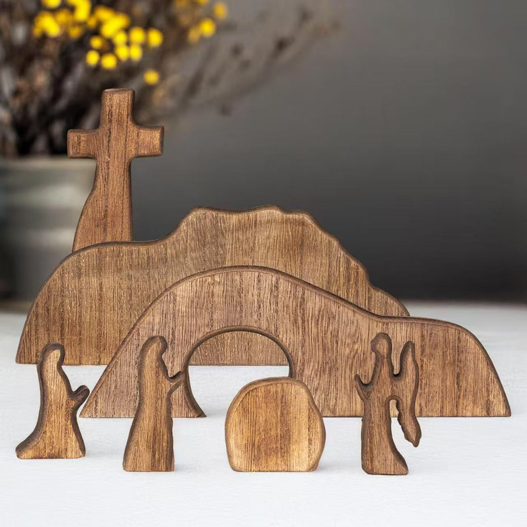He is Risen The Empty Tomb Easter Scene Ornament - Celebrate the Spirit of Resurrection