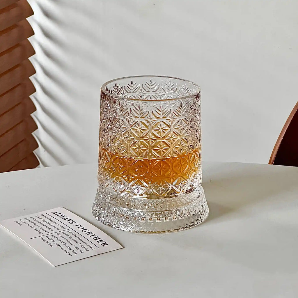 Luxury 360° Spinning Crystal Glass`