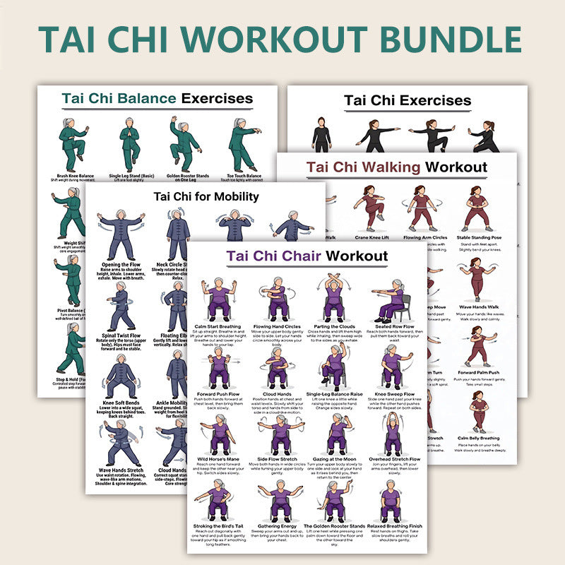 Walking Tai Chi Practice Poster