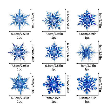 LED Christmas Light-Up Wall Decals – built-in LED, pre-installed batteries