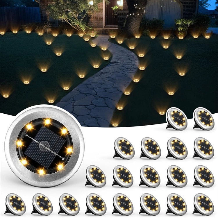 Outdoor Waterproof Solar Lights for Outside (8 Pack)