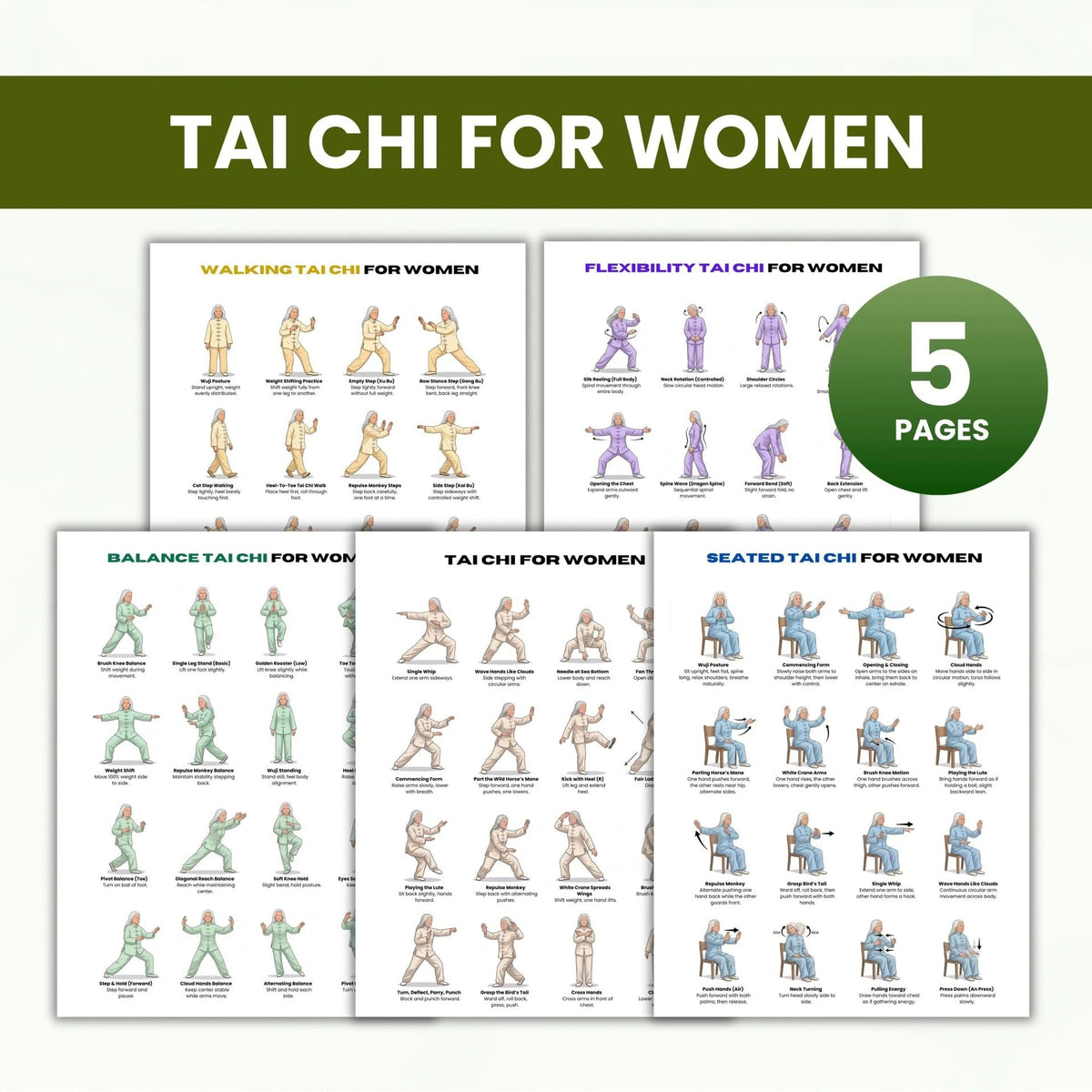 Walking Tai Chi Practice Poster