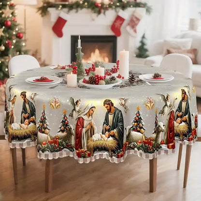 Waterproof Christmas Tablecloth