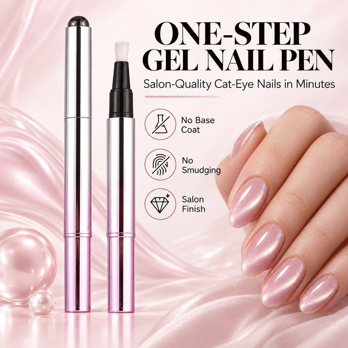 ✨ One-Step Gel Nail Pen – Salon-Quality Nails In Minutes-FREE GIFT Mini Nail Lamp