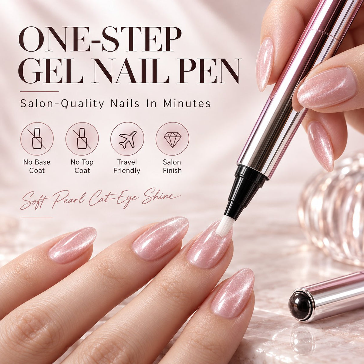 ✨ One-Step Gel Nail Pen – Salon-Quality Nails In Minutes-FREE GIFT Mini Nail Lamp