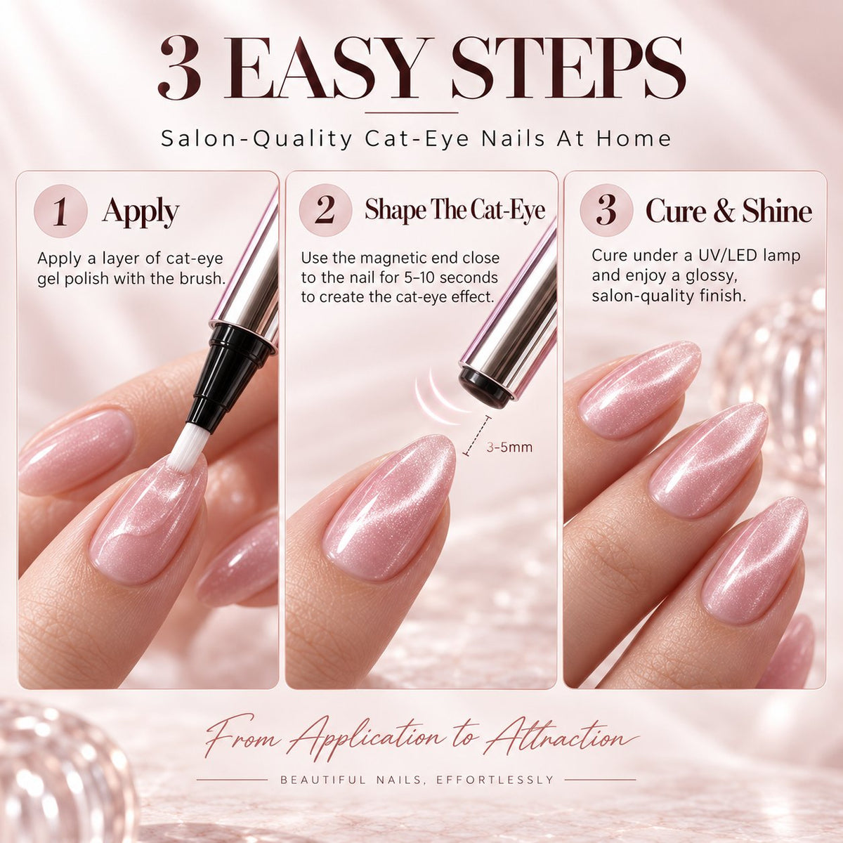 ✨ One-Step Gel Nail Pen – Salon-Quality Nails In Minutes-FREE GIFT Mini Nail Lamp