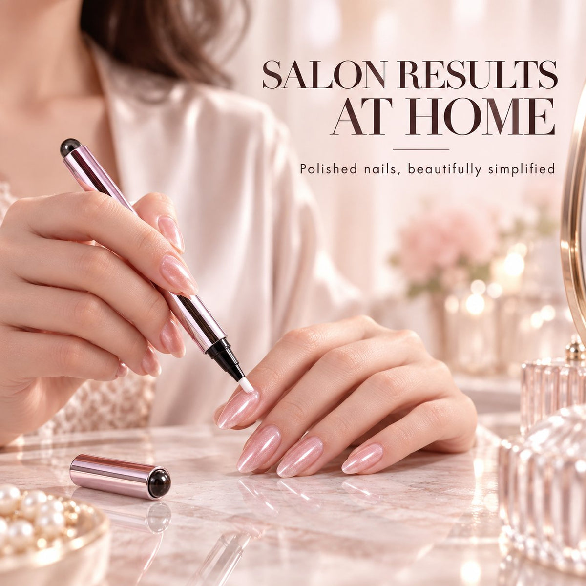 ✨ One-Step Gel Nail Pen – Salon-Quality Nails In Minutes-FREE GIFT Mini Nail Lamp