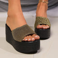 Women's Wedge Heel Sandals with Cushioned Sole for All-Day Comfort