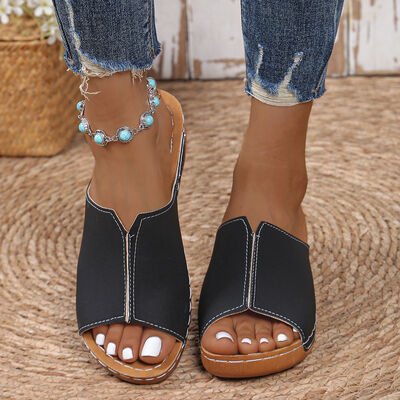 Women's Wedge Heel Sandals with Cushioned Sole for All-Day Comfort