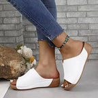 Women's Wedge Heel Sandals with Cushioned Sole for All-Day Comfort