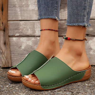 Women's Wedge Heel Sandals with Cushioned Sole for All-Day Comfort