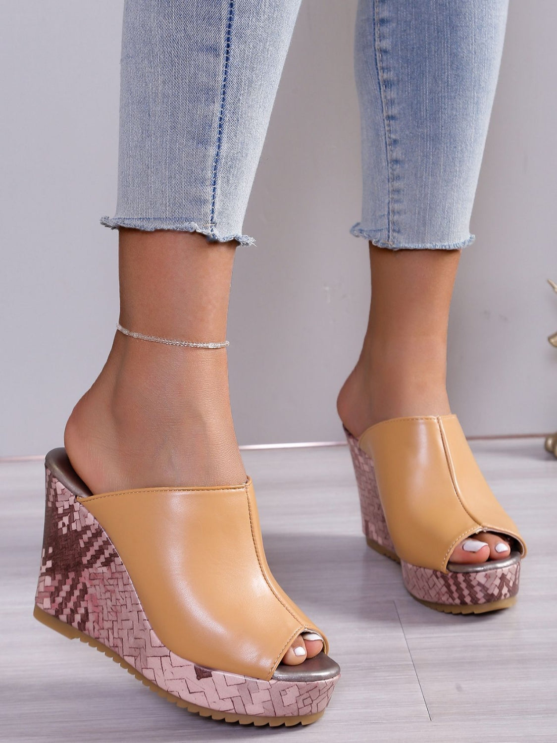 Women's Pu Leather Heeled Evening Sandals with Cushioned Sole for All-Day Comfort
