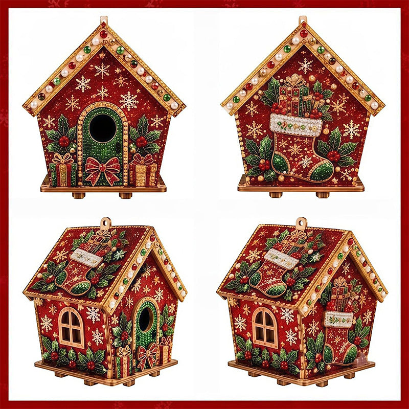 Christmas Diamond Painting Wooden House Kit